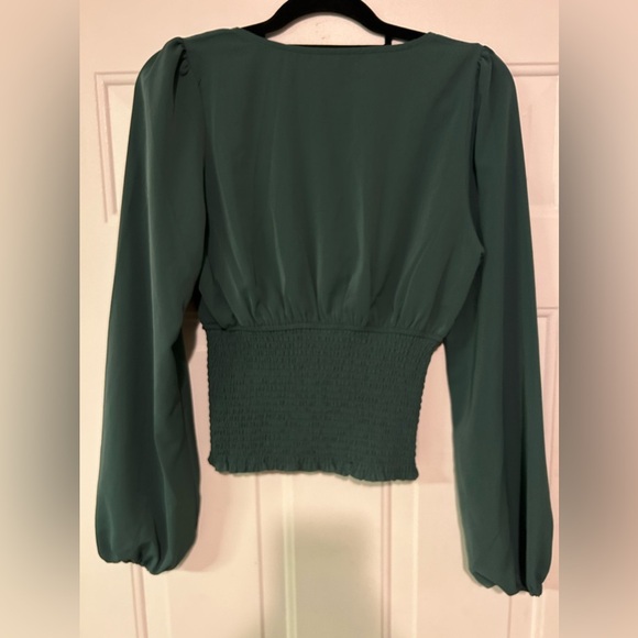 Wishlist Apparel Smocked Chiffon Women's Top-Size Medium-Balloon Sleeves - Picture 11 of 16